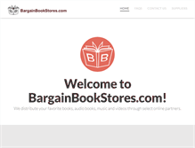 Tablet Screenshot of bargainbookstores.com